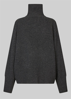 Alpha knit t-neck Charcoal Gray Second Female